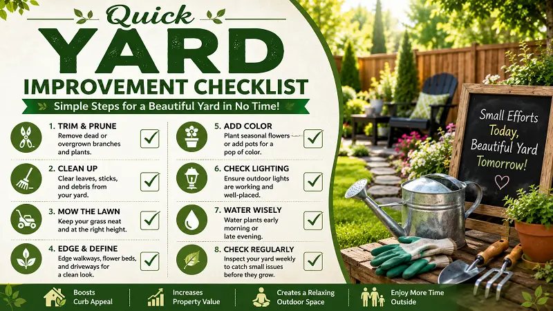 Quick Yard Improvement Checklist