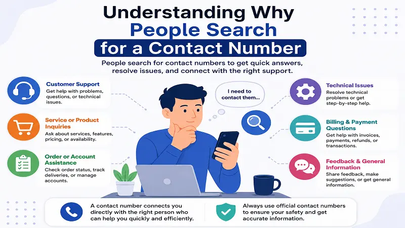Understanding Why People Search for a Contact Number