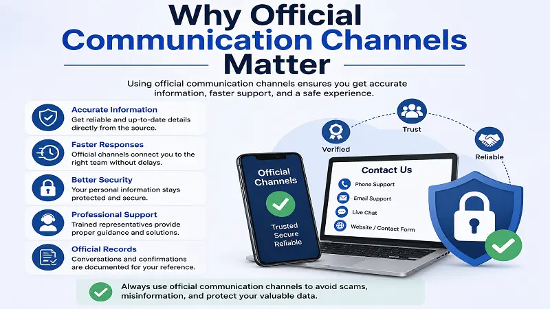 Why Official Communication Channels Matter