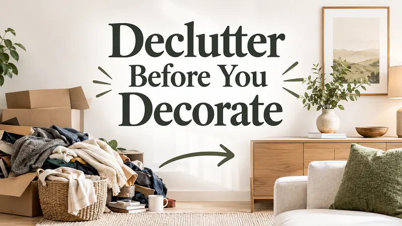 Declutter Before You Decorate