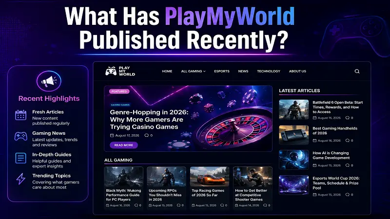 What Has PlayMyWorld Published Recently?