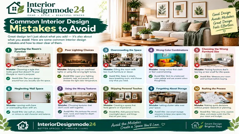 Common Interior Design Mistakes to Avoid